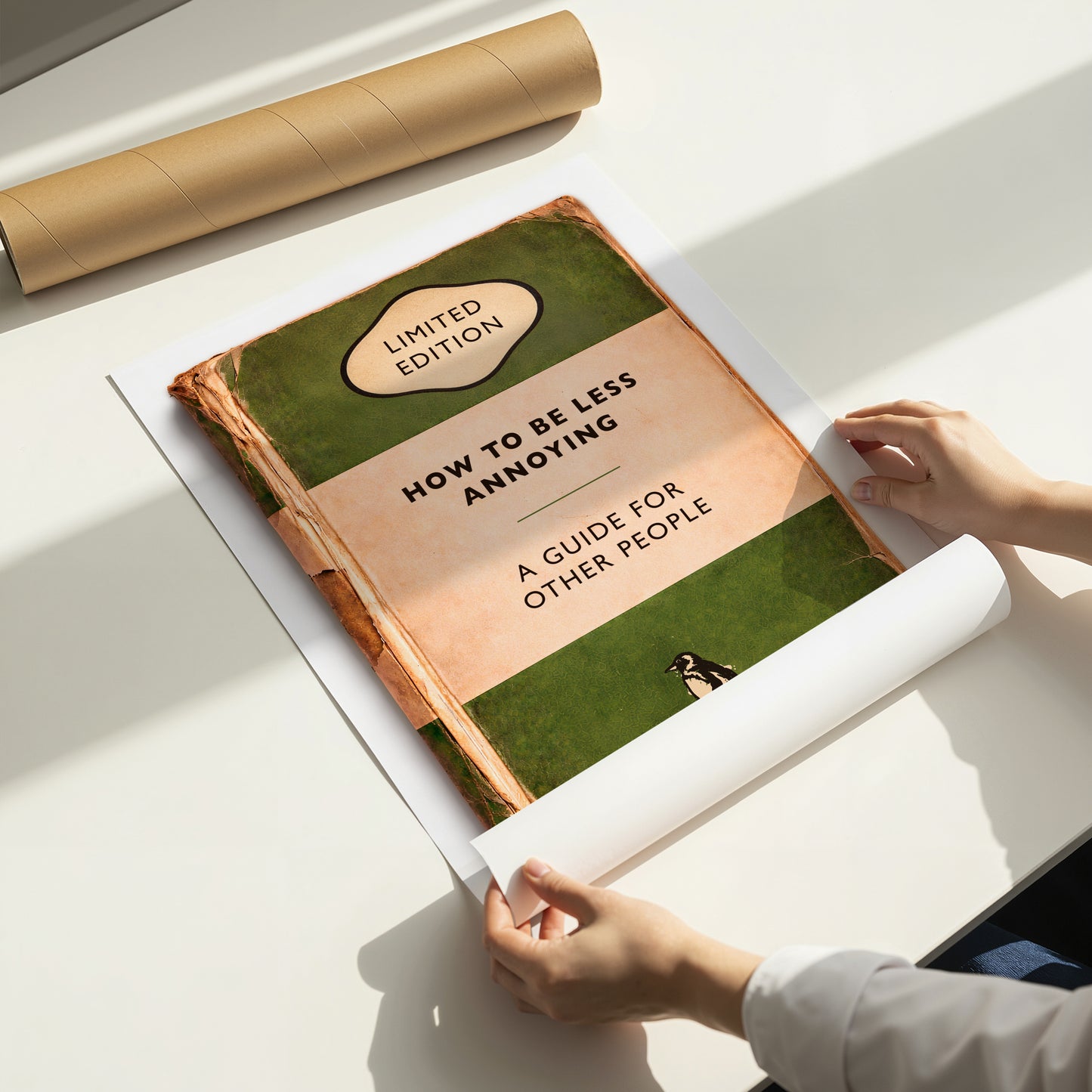 Vintage Book Cover Print - How To Be Less Annoying