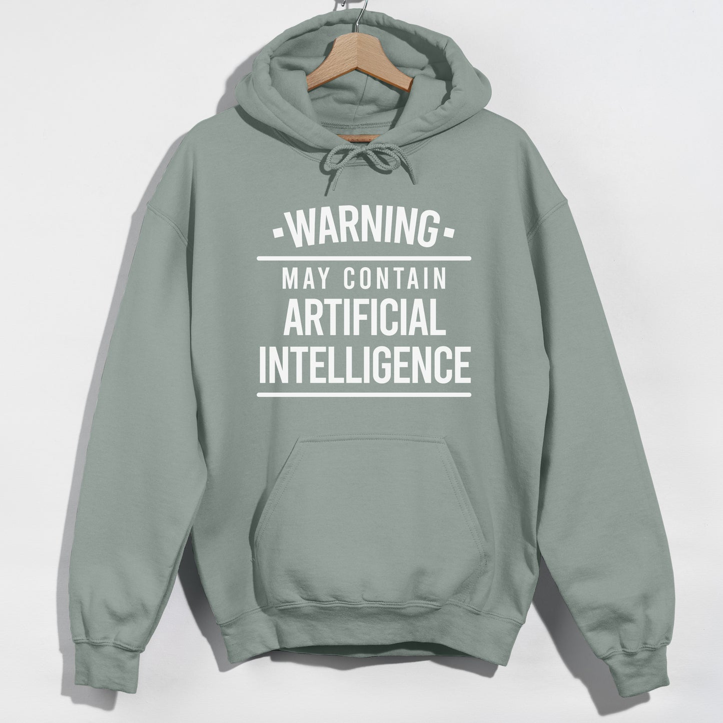 May Contain Artificial Intelligence AI - Funny Slogan Graphic Hoodie
