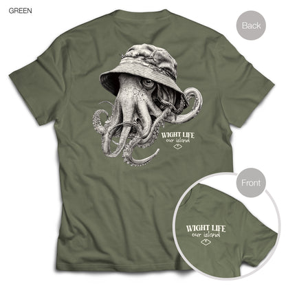 Wight Life T-Shirt - Bucket Hat Octopus- Unisex Isle of Wight Tee