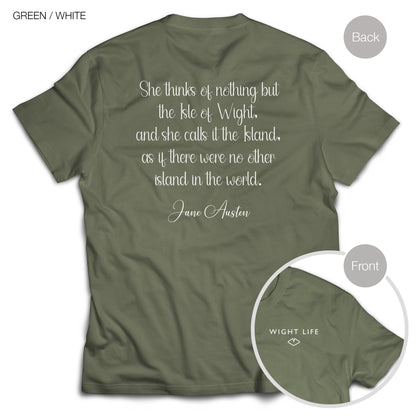Wight Life T-Shirt - Jane Austen Quote