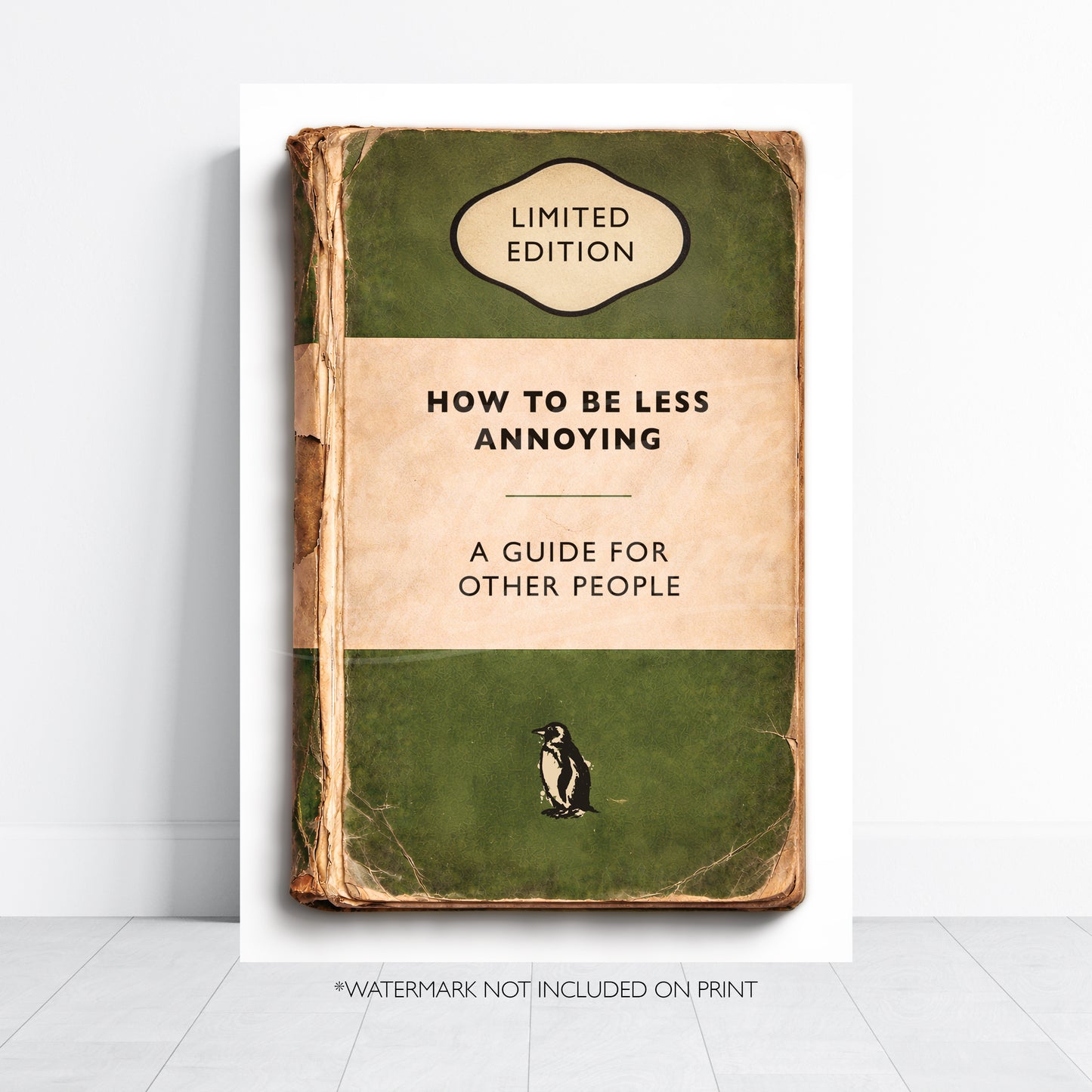Vintage Book Cover Print - How To Be Less Annoying