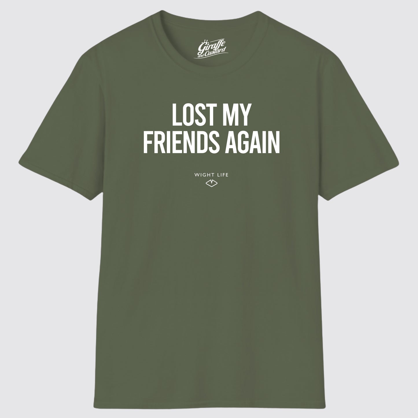Wight Life T-Shirt - Festival Lost My Friends Again- Unisex Isle of Wight Tee