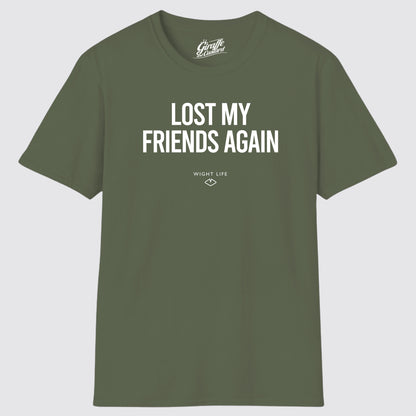 Wight Life T-Shirt - Festival Lost My Friends Again- Unisex Isle of Wight Tee