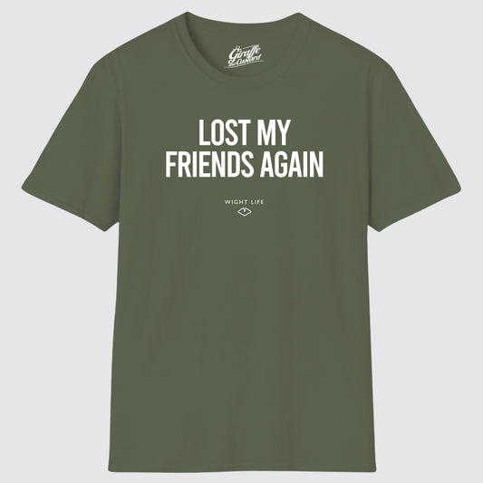 Wight Life T-Shirt - Festival Lost My Friends Again- Unisex Isle of Wight Tee