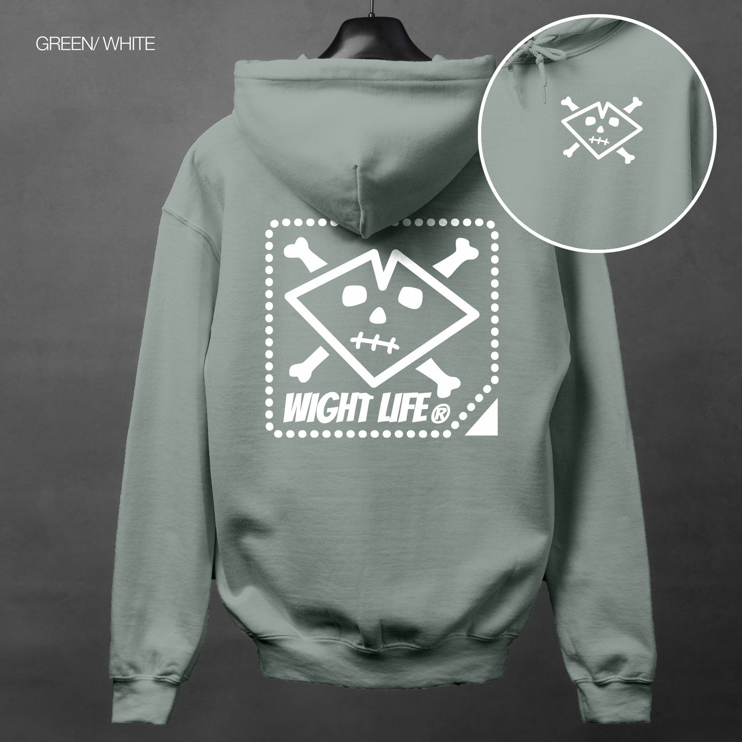 Wight Life Hoodie - Crossbones - Unisex Hoodie