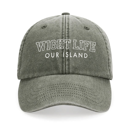 Wight Life Logo College Baseball Cap - Isle of Wight Collection