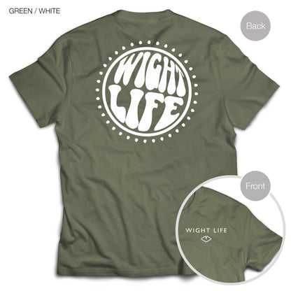Wight Life T-Shirt - 60s Power Circle- Unisex Isle of Wight Tee