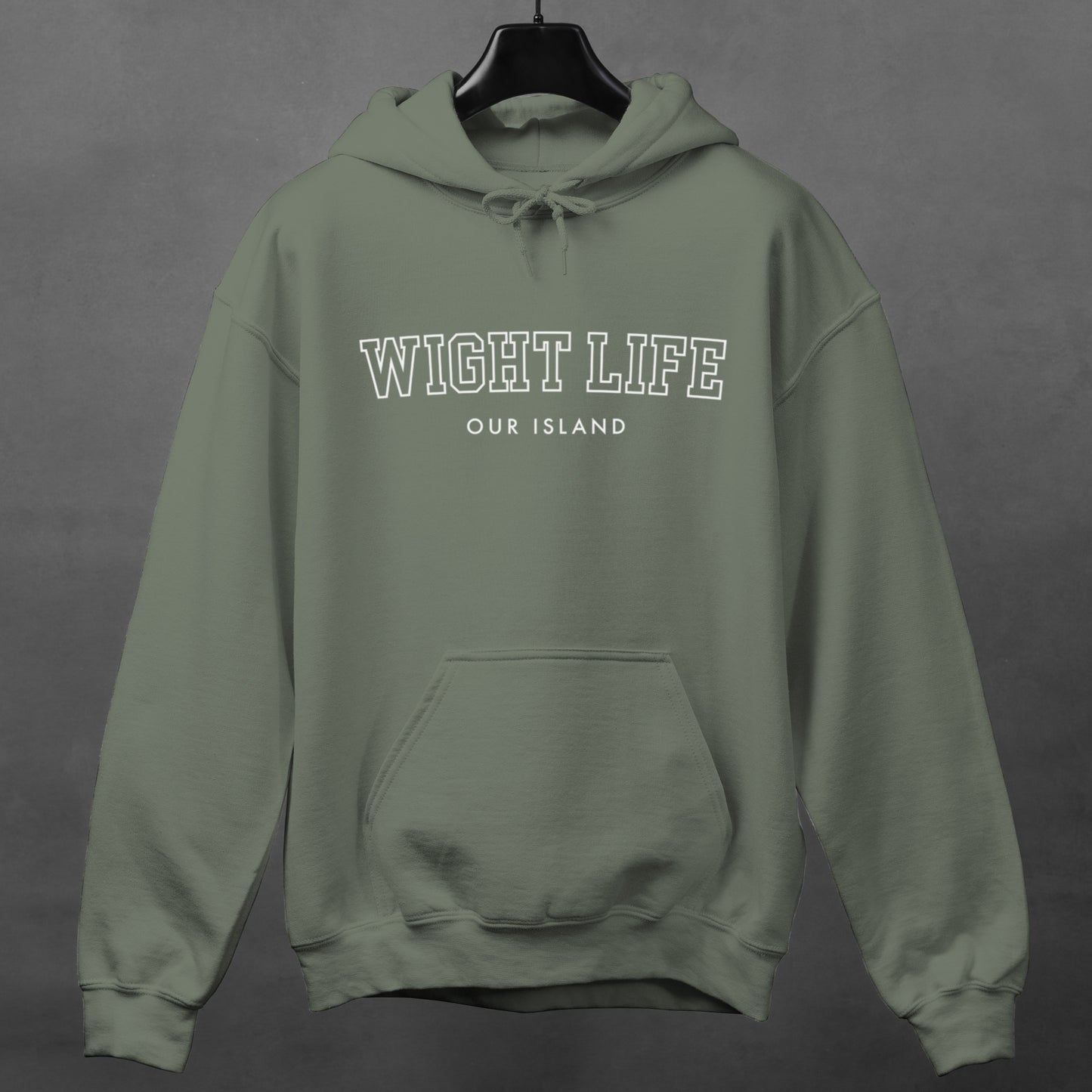 Wight Life Hoodie - College University Style - Isle of Wight Hoodie