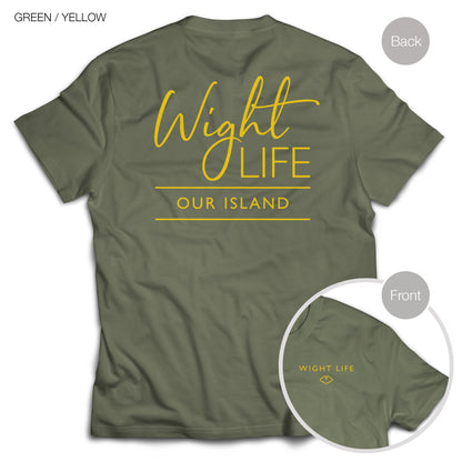 Wight Life T-Shirt - Script Design- Unisex Isle of Wight Tee