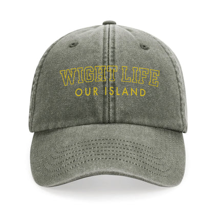 Wight Life Logo College Baseball Cap - Isle of Wight Collection