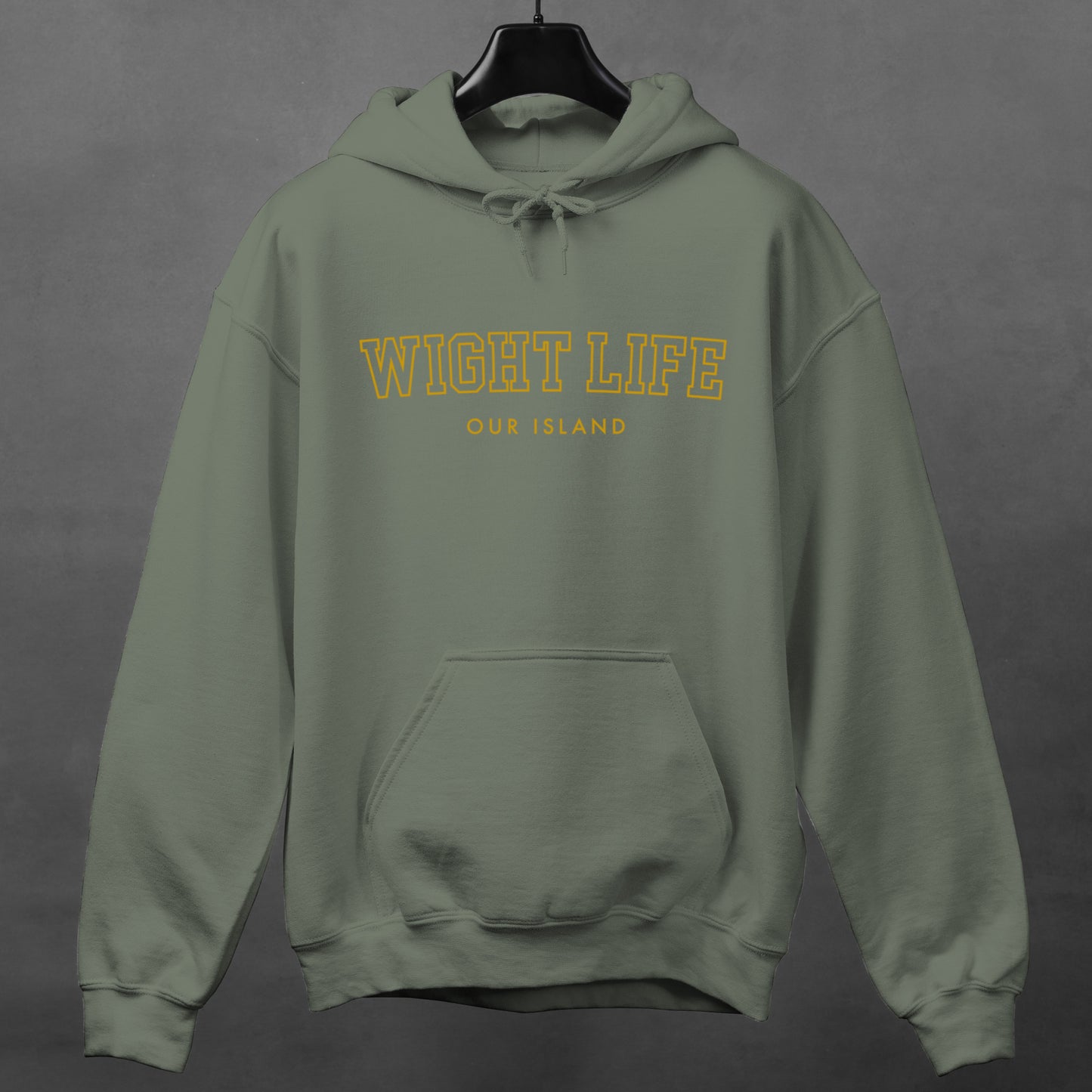 Wight Life Hoodie - College University Style - Isle of Wight Hoodie