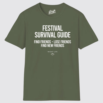 Wight Life T-Shirt - Festival Survival find Friends T Shirt- Unisex Isle of Wight Tee