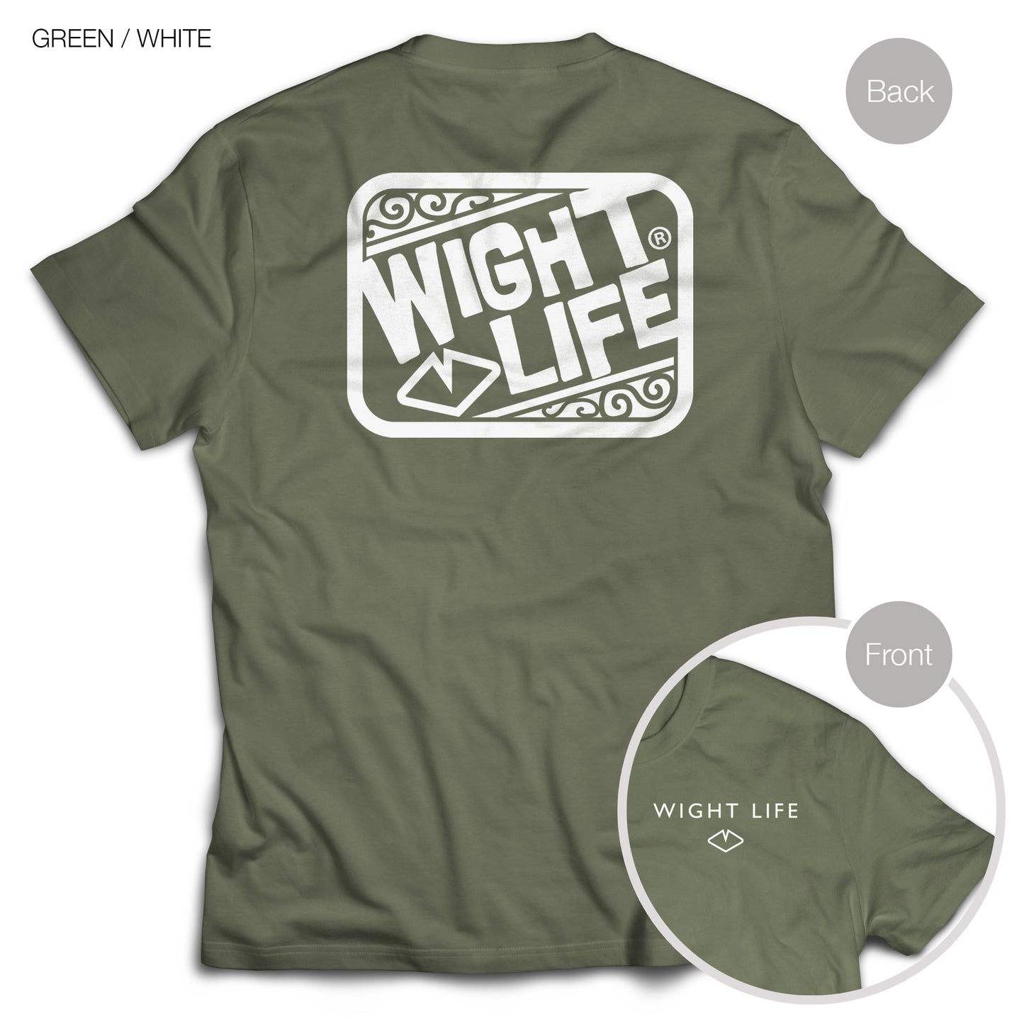 Wight Life T-Shirt - Abstract Surf- Unisex Isle of Wight Tee