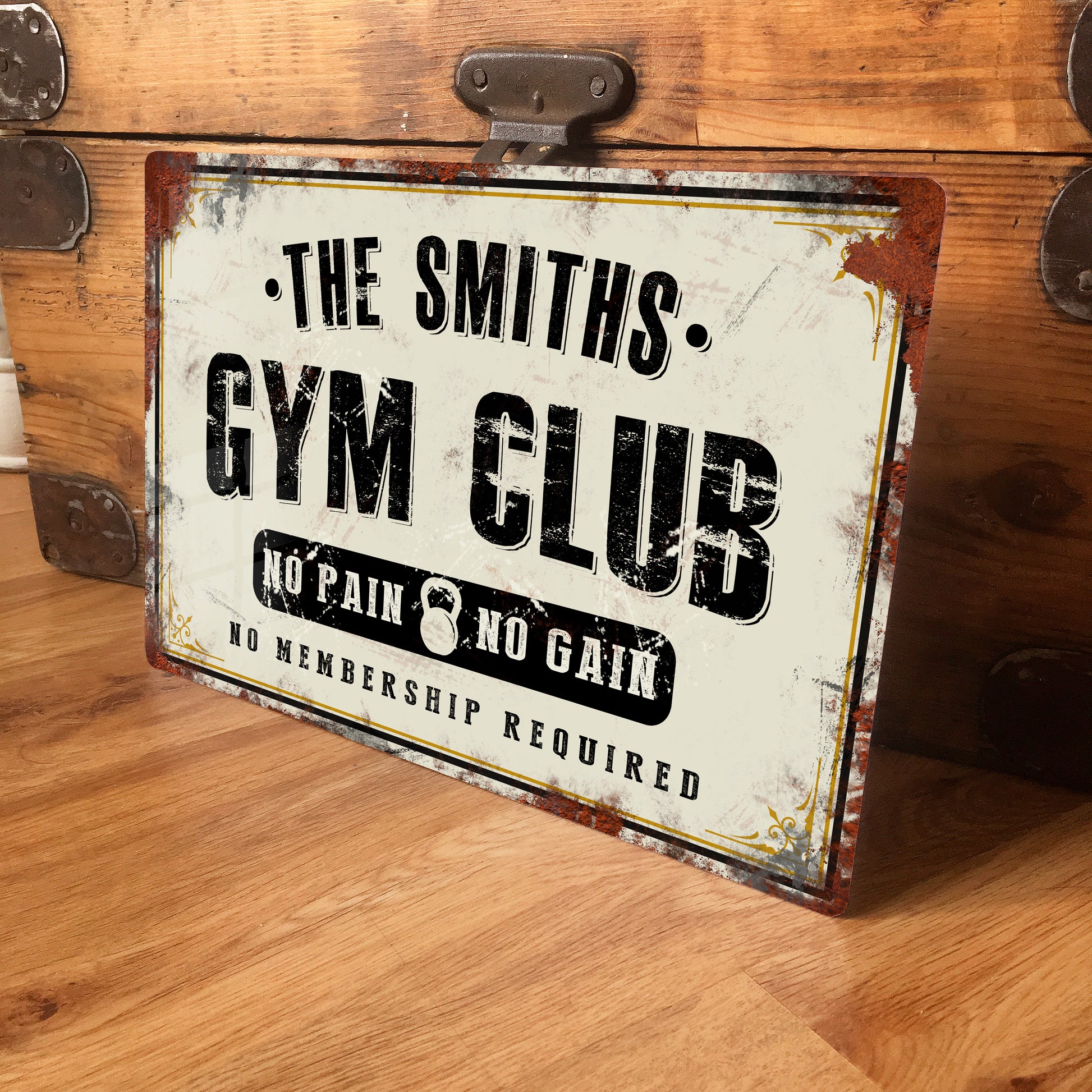 Personalised Home Gym Sign Fitness club sign