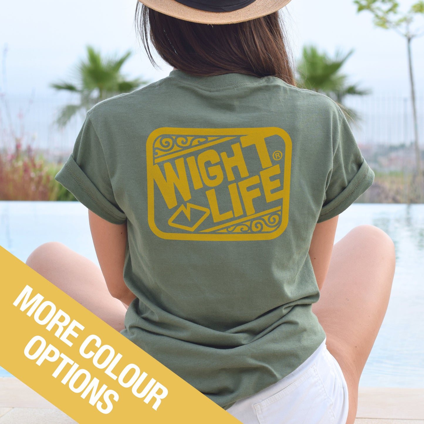 Wight Life T-Shirt - Abstract Surf- Unisex Isle of Wight Tee