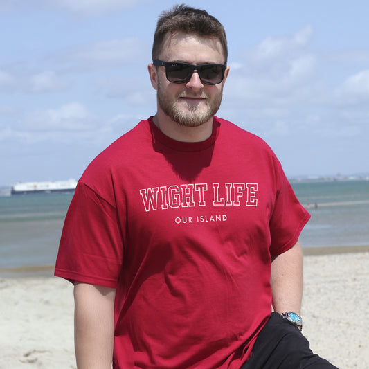 Wight Life T-Shirt - College T Shirt - Unisex Isle of Wight Tee