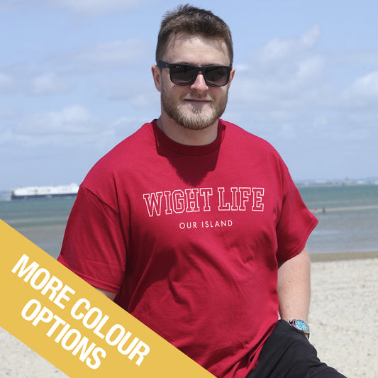 Wight Life T-Shirt - College T Shirt - Unisex Isle of Wight Tee