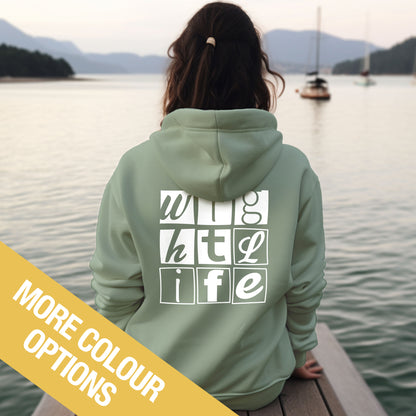 Wight Life Hoodie - Typo Boxes - Isle of Wight Hoodie