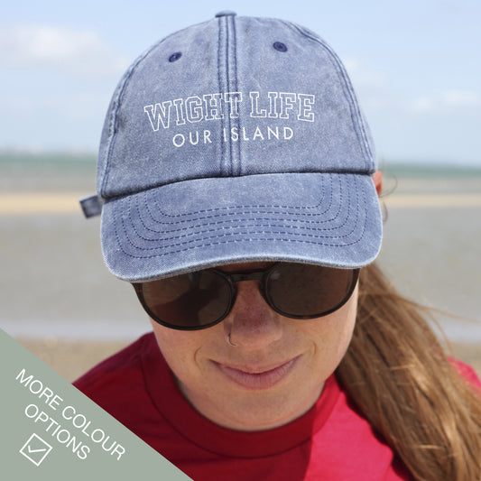 Wight Life Logo College Baseball Cap - Isle of Wight Collection