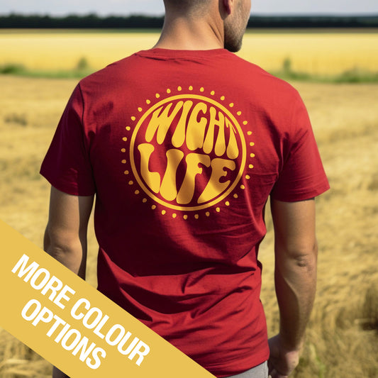 Wight Life T-Shirt - 60s Power Circle- Unisex Isle of Wight Tee