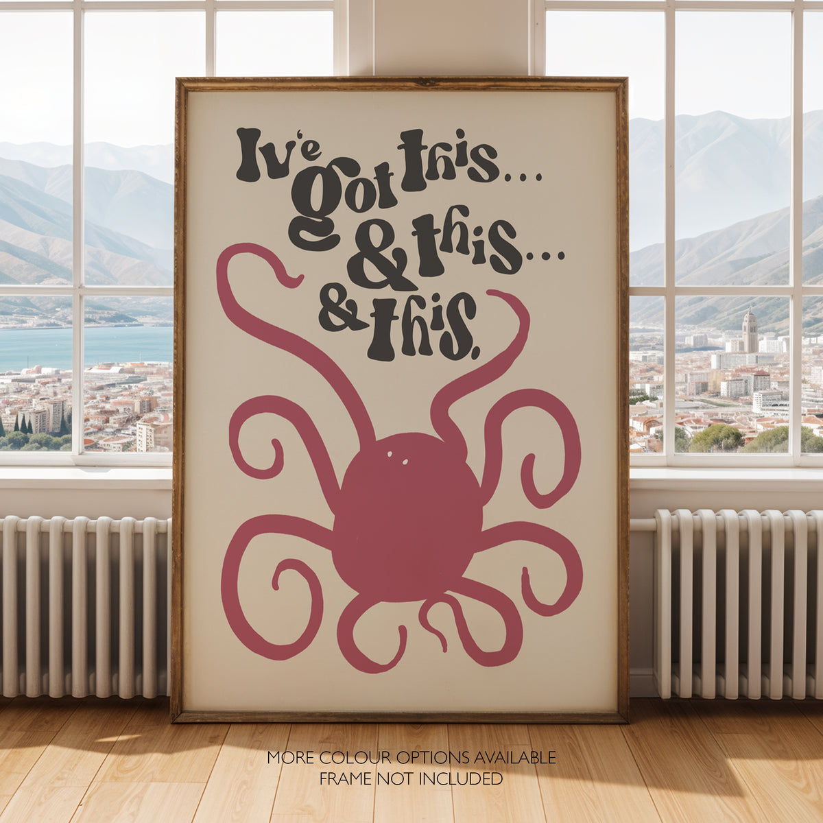 I’ve Got This Funny Octopus Print – Multitasking Wall Art