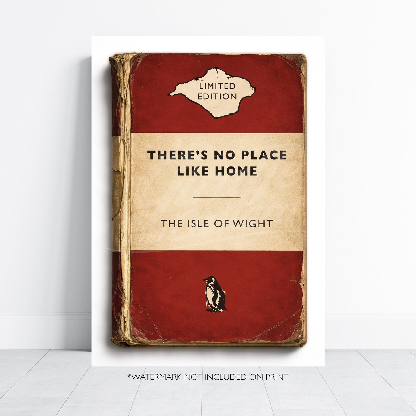 Vintage Book Cover Print - Isle of Wight - No Place Like Home