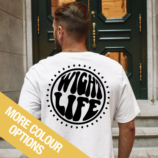 Wight Life T-Shirt - 60s Power Circle- Unisex Isle of Wight Tee