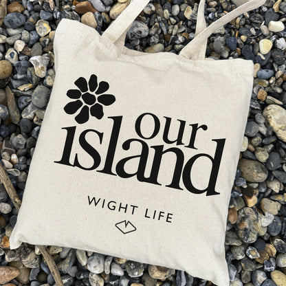 Wight Life Tote Bag - Our Island Flower - Shopping Bag