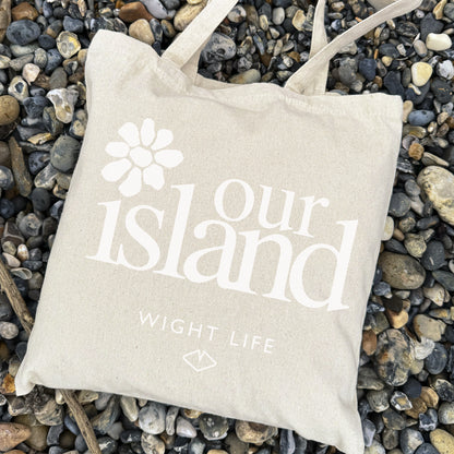 Wight Life Tote Bag - Our Island Flower - Shopping Bag