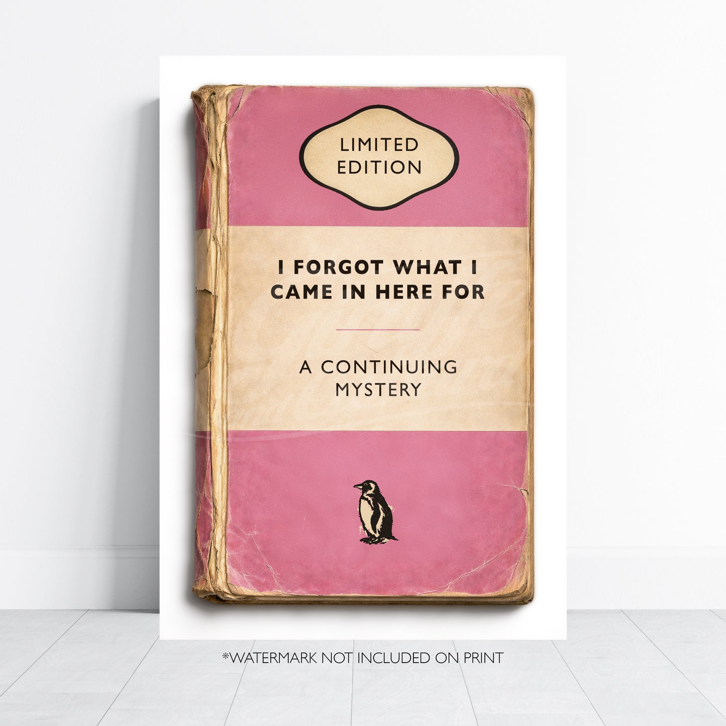 Vintage Book Cover Print - I Forgot What I Came In Here For