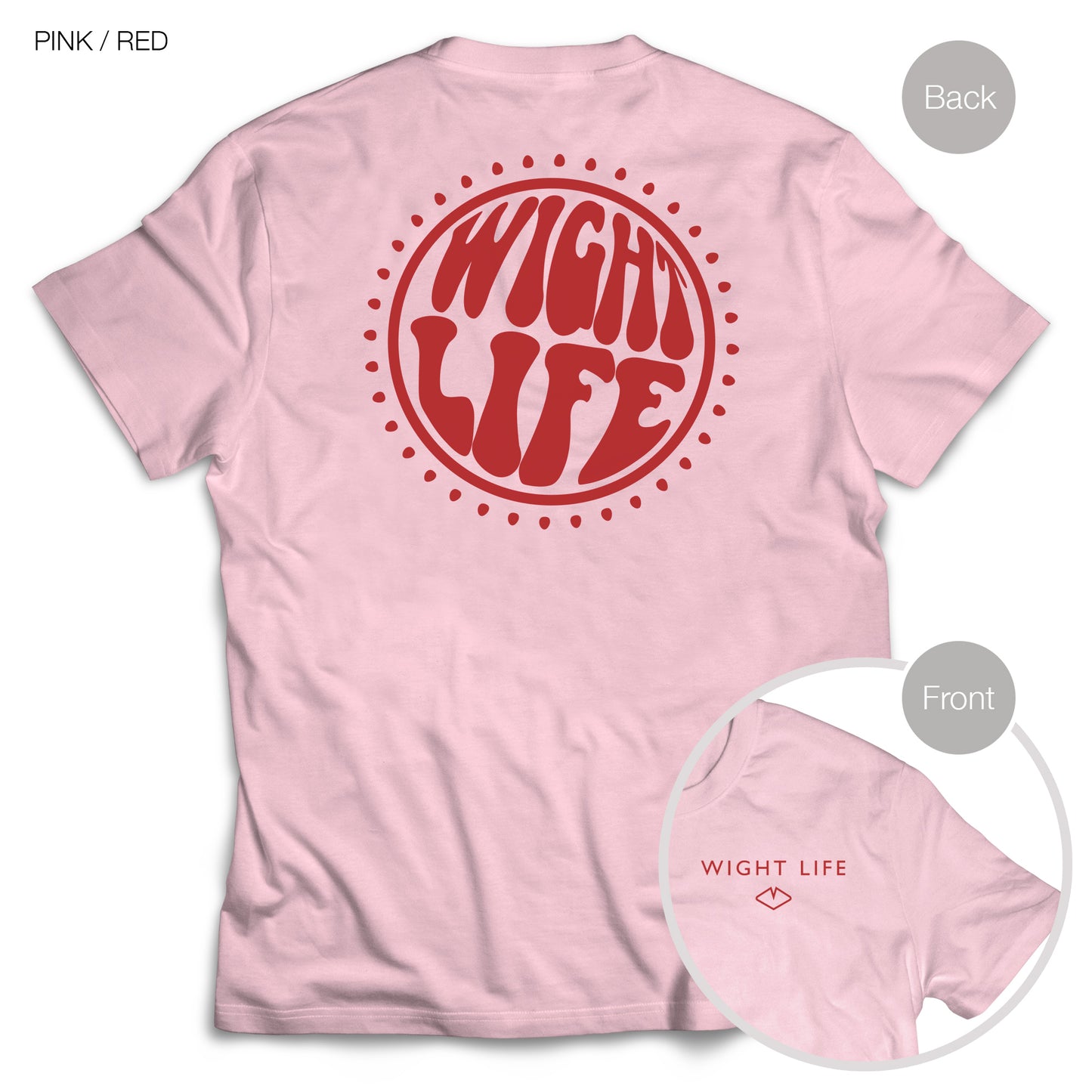 Wight Life T-Shirt - 60s Power Circle- Unisex Isle of Wight Tee