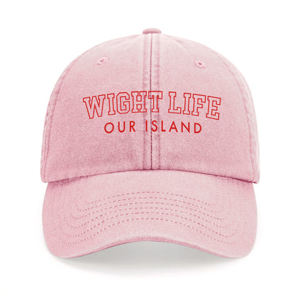 Wight Life Logo College Baseball Cap - Isle of Wight Collection