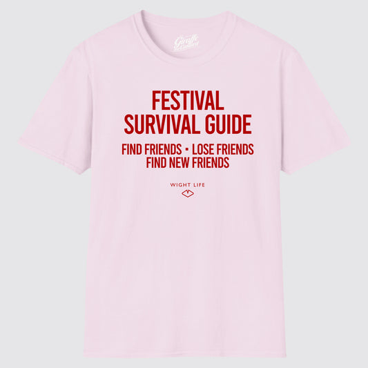 Wight Life T-Shirt - Festival Survival find Friends T Shirt- Unisex Isle of Wight Tee