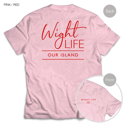 Wight Life T-Shirt - Script Design- Unisex Isle of Wight Tee