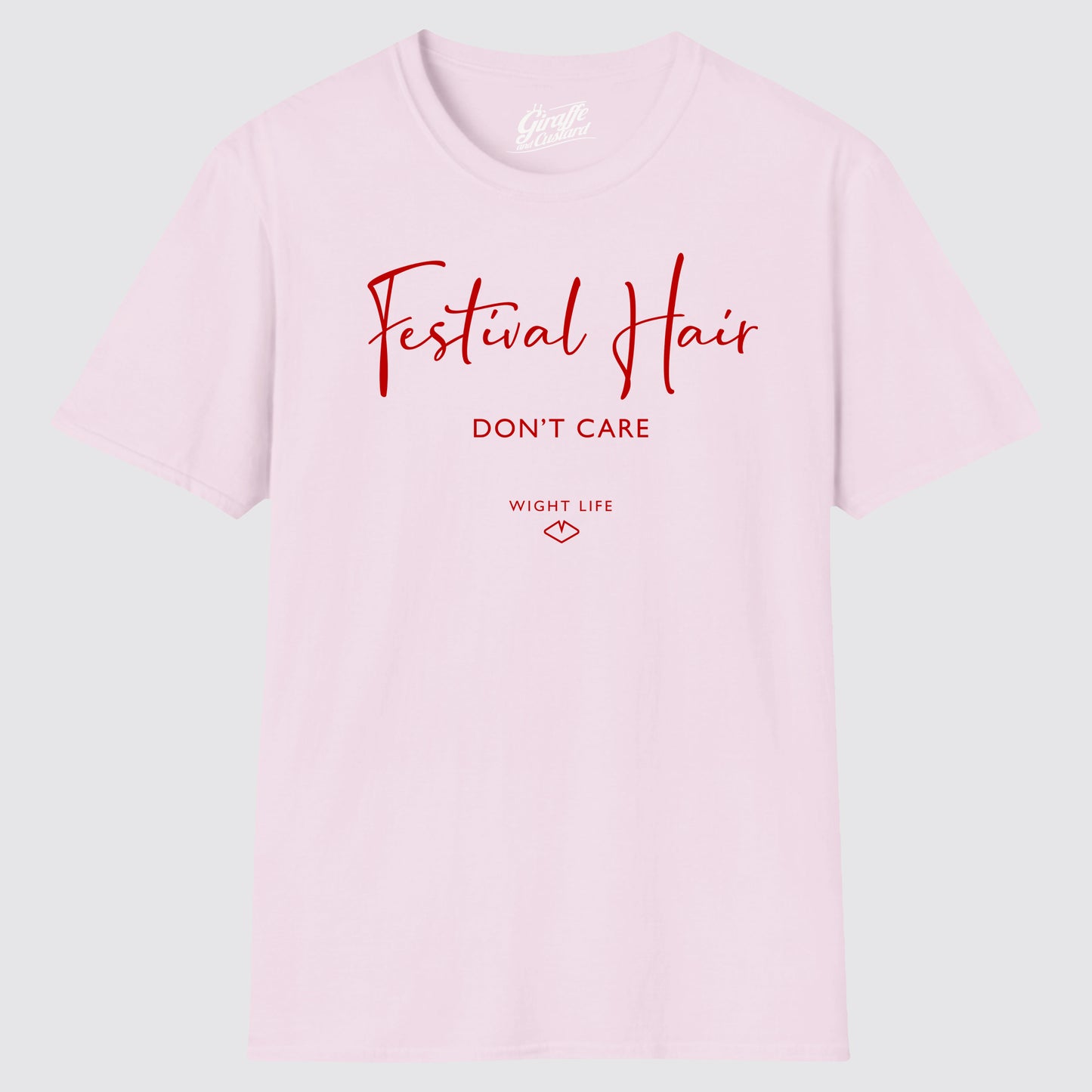 Wight Life T-Shirt - Festival Hair Don't Care - Unisex Isle of Wight Tee
