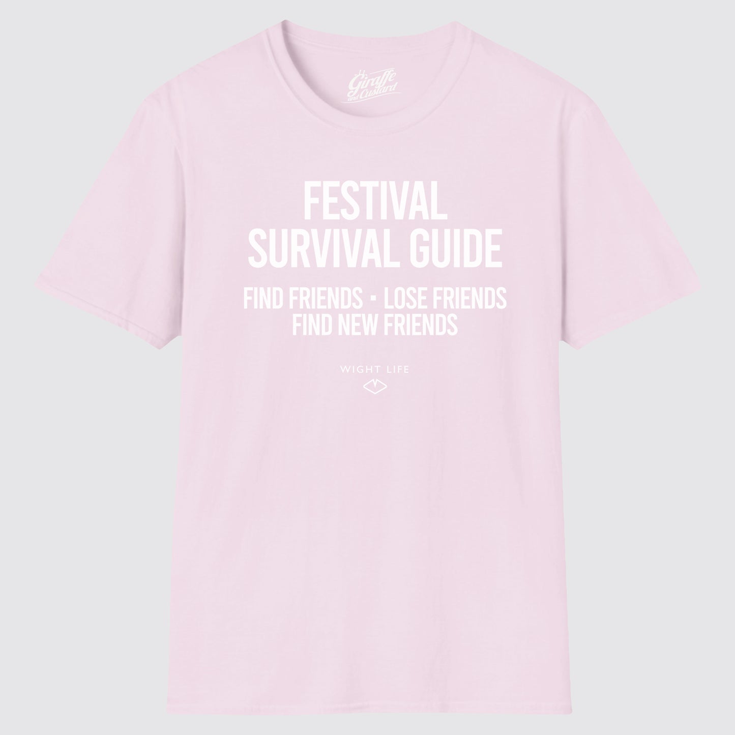 Wight Life T-Shirt - Festival Survival find Friends T Shirt- Unisex Isle of Wight Tee