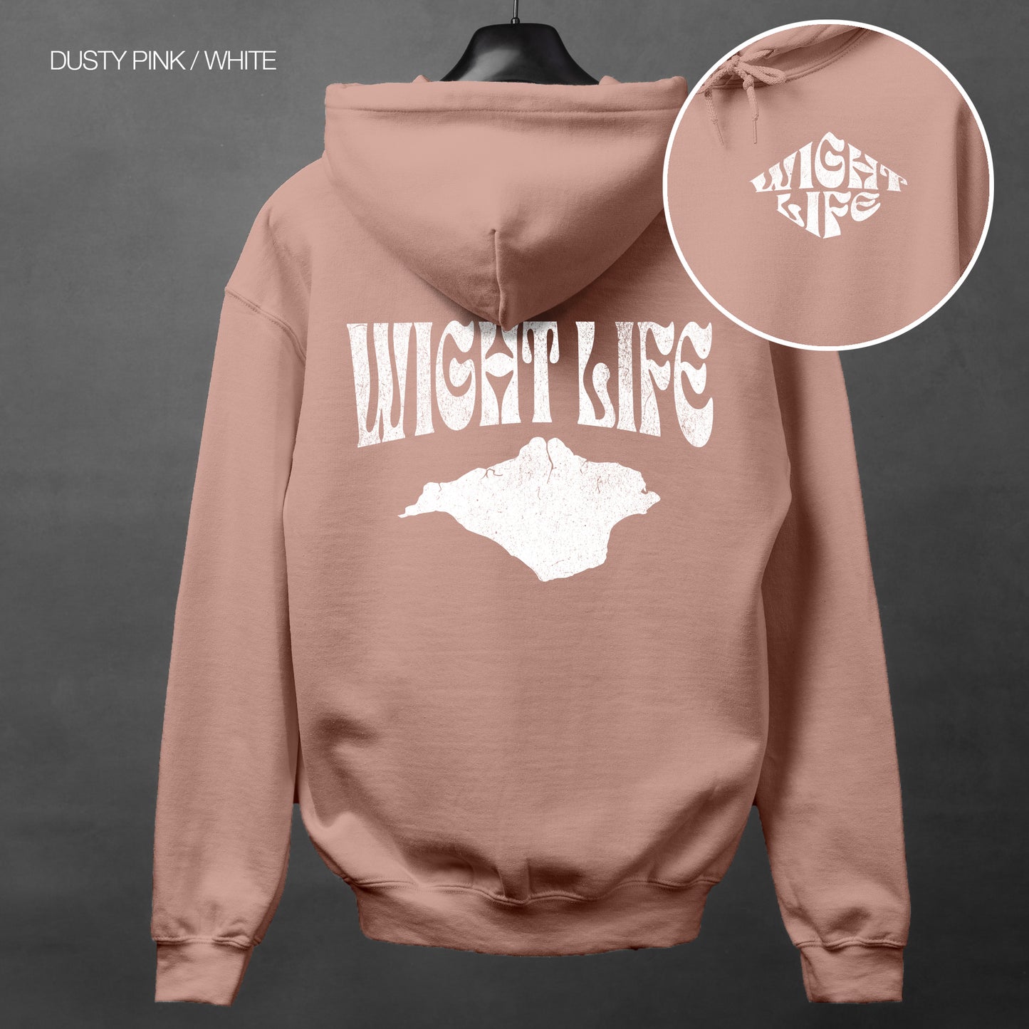 Wight Life Hoodie - Wight Life Logo - WLH09