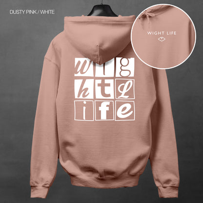 Wight Life Hoodie - Typo Boxes - Isle of Wight Hoodie