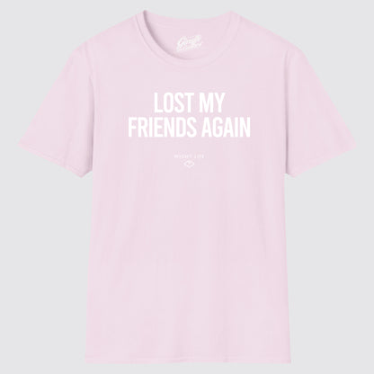 Wight Life T-Shirt - Festival Lost My Friends Again- Unisex Isle of Wight Tee