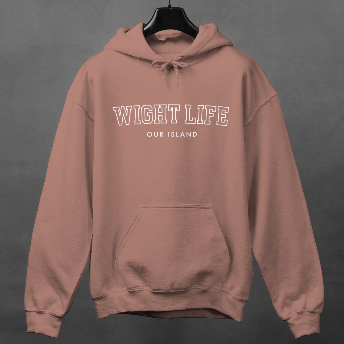 Wight Life Hoodie - College University Style - Isle of Wight Hoodie