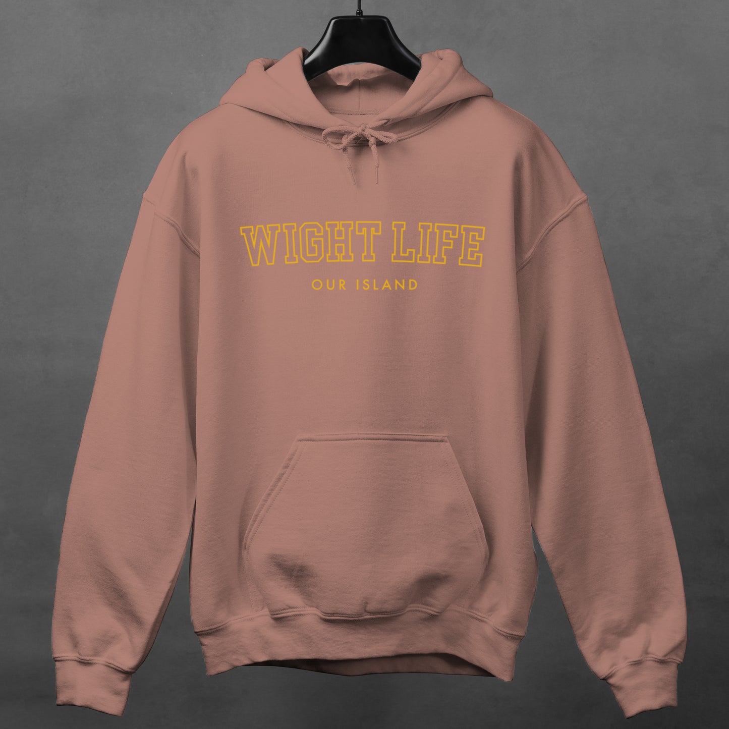 Wight Life Hoodie - College University Style - Isle of Wight Hoodie