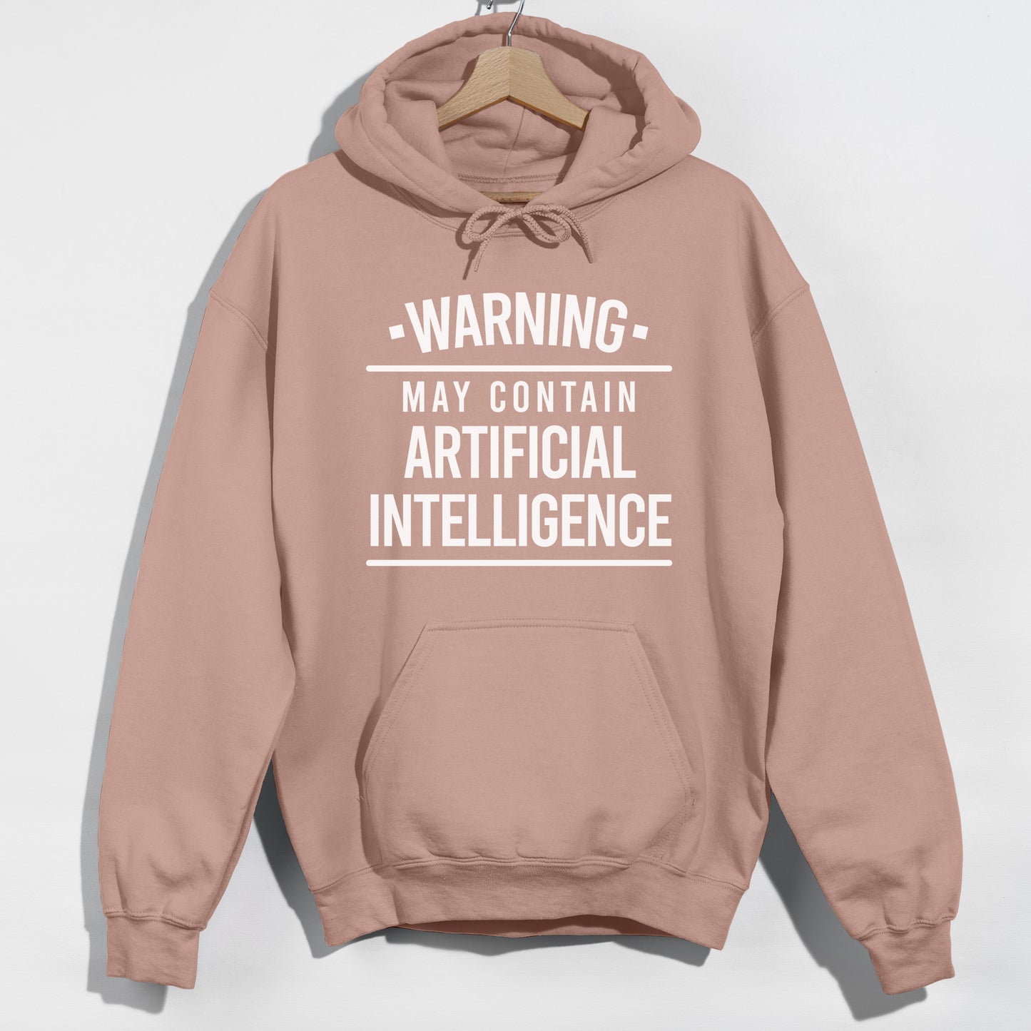 May Contain Artificial Intelligence AI - Funny Slogan Graphic Hoodie