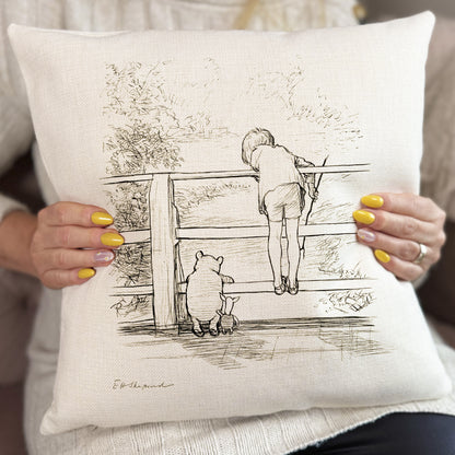 Winnie the Pooh - Pooh Sticks - Cushion Cover