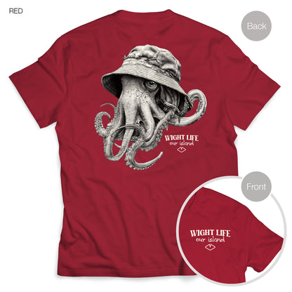Wight Life T-Shirt - Bucket Hat Octopus- Unisex Isle of Wight Tee