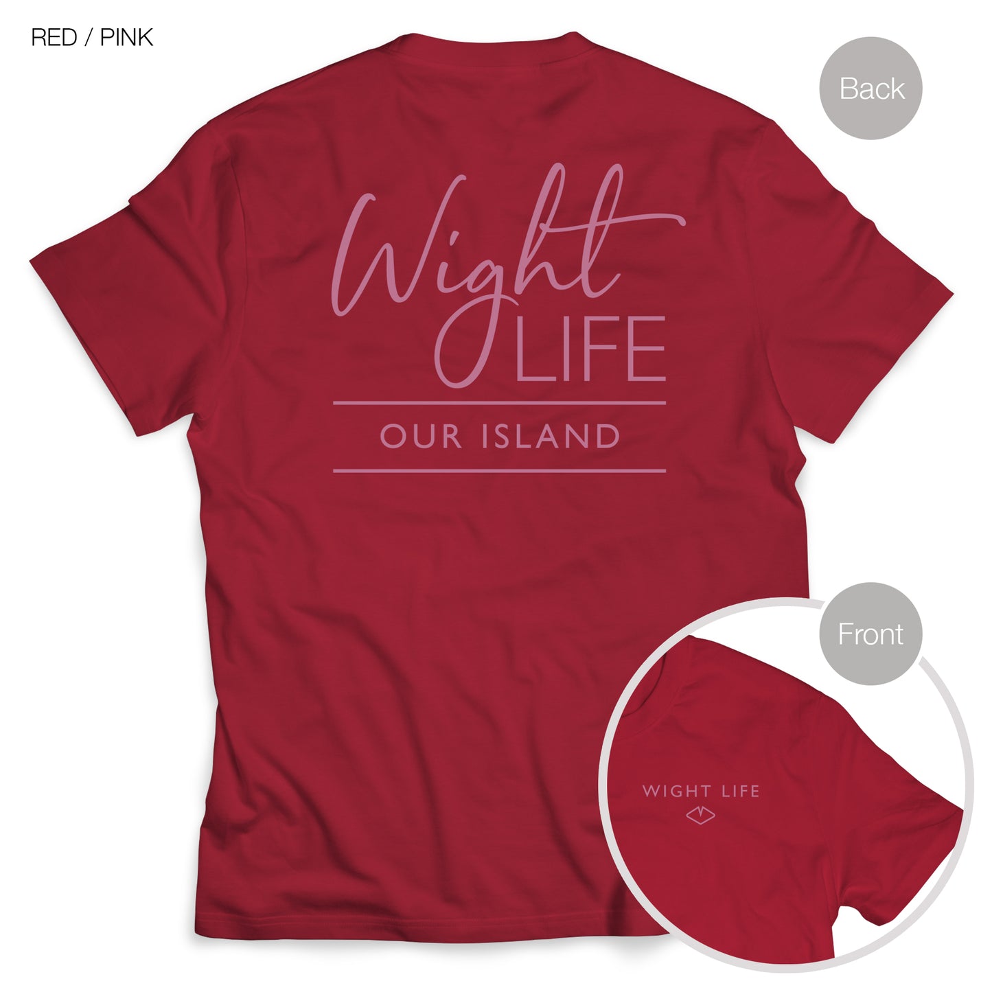 Wight Life T-Shirt - Script Design- Unisex Isle of Wight Tee