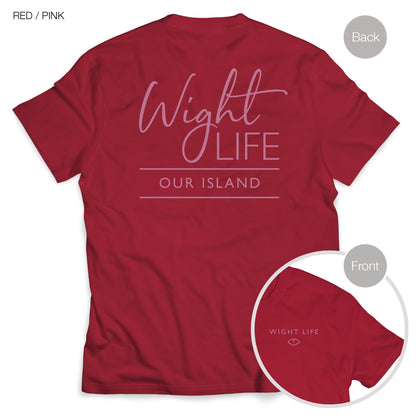 Wight Life T-Shirt - Script Design- Unisex Isle of Wight Tee