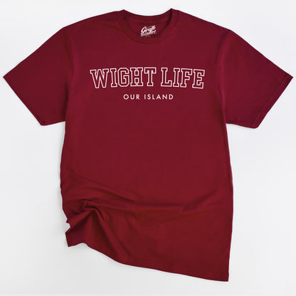 Wight Life T-Shirt - College T Shirt - Unisex Isle of Wight Tee