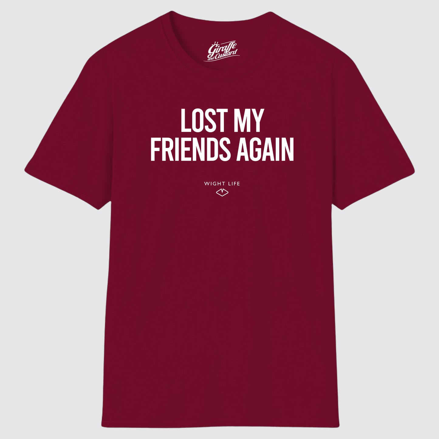Wight Life T-Shirt - Festival Lost My Friends Again- Unisex Isle of Wight Tee