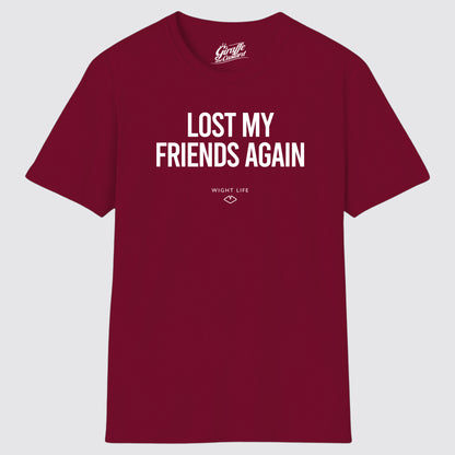 Wight Life T-Shirt - Festival Lost My Friends Again- Unisex Isle of Wight Tee