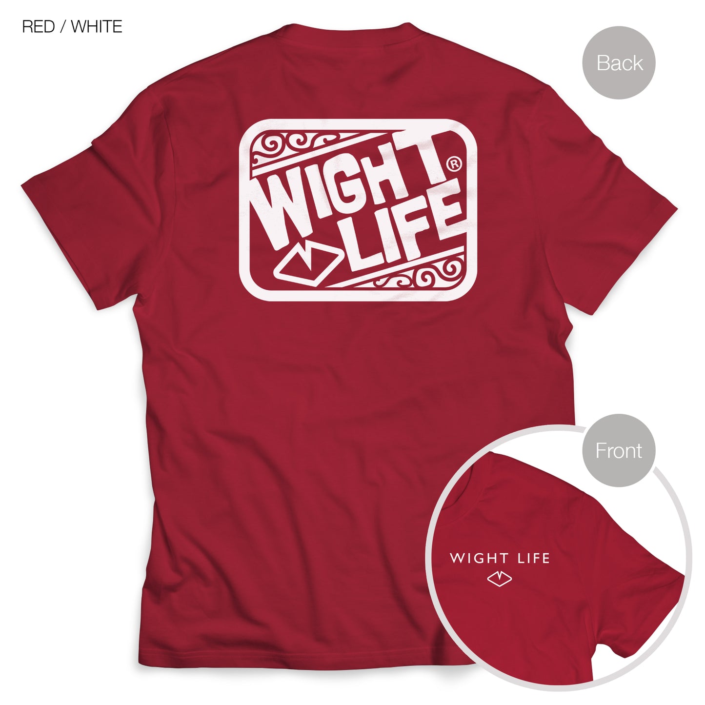 Wight Life T-Shirt - Abstract Surf- Unisex Isle of Wight Tee